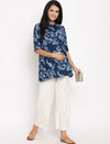 Maternity Cotton Linen Palazzo Pants- White