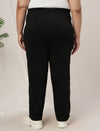 Women Plus Size Winter Fleece Leggings- Black