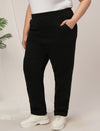 Women Plus Size Winter Co-Ord Set- Black