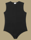 Women Plus Size Bodysuit Top- Black