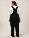 Women Plus Size Dungaree- Black