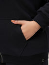 Women Plus Size Fleece Hoodie- Navy Blue