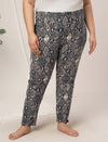 Women Plus Size High Rise Printed Leggings