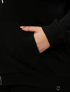 Women Plus Size Hoodie- Black