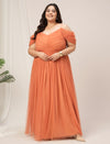 Plus Size Off The Shoulder Maxi Party Dress