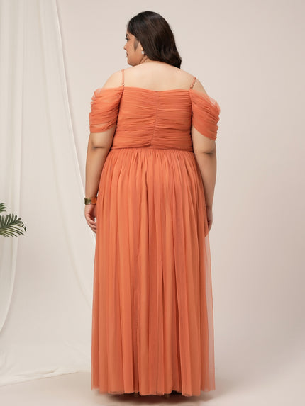 Plus Size Off The Shoulder Maxi Party Dress