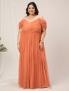 Plus Size Off The Shoulder Maxi Party Dress
