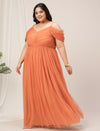 Plus Size Off The Shoulder Maxi Party Dress