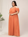 Plus Size Off The Shoulder Maxi Party Dress