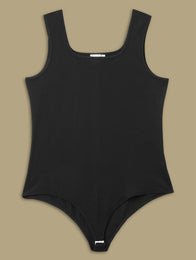 Women Plus Size Sleeveless Bodysuit- Navy Blue