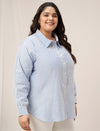 Women Plus Size Stripe Shirt