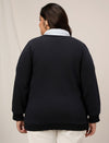 Women Plus Size Winter Layered-Look Sweatshirt