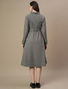 Woolen Maternity Blazer Dress