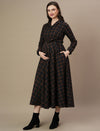 Woolen Maternity Maxi Dress