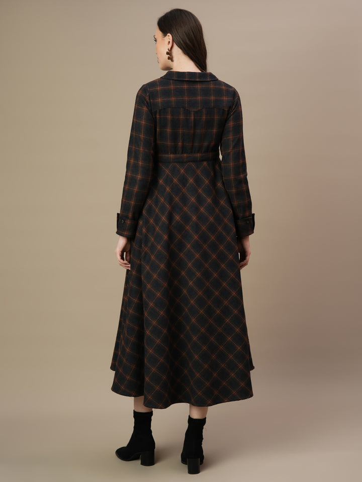 Woolen Maternity Maxi Dress