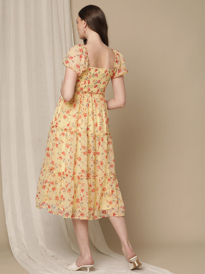 Yellow Nursing Summer Dress