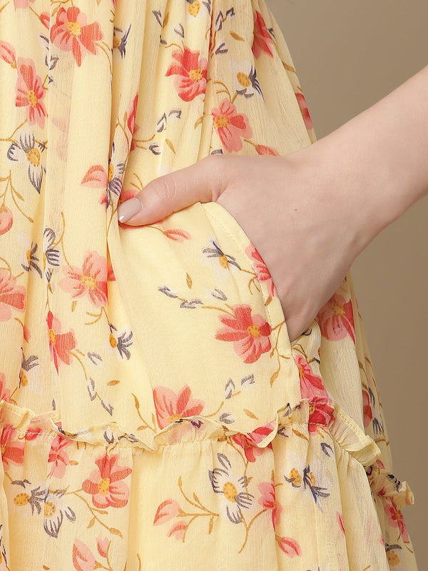 Yellow Nursing Summer Dress