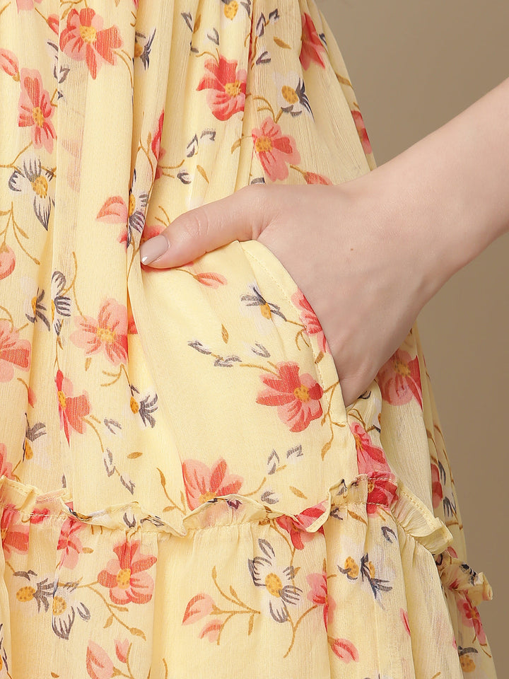 Yellow Nursing Summer Dress