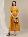 Yellow Maternity Maxi Dress