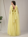 Yellow Ruffle Maternity Dress