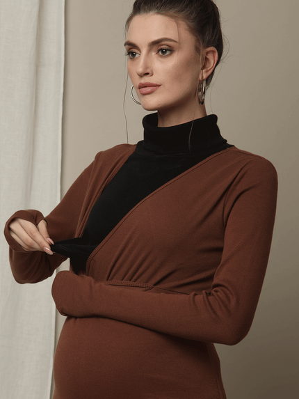 Nursing Rib Dress