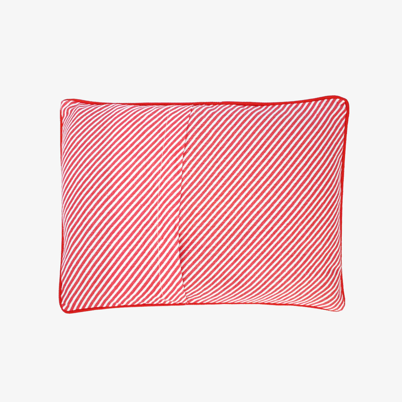 Baby Mustard Seeds Head Pillow Stripped - Red
