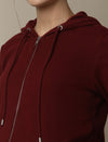 2pc. Maternity Hoodie & Jogger Lounge Set- Burgundy