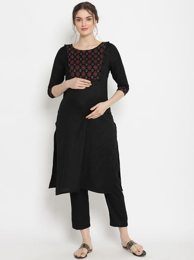 2pc. Maternity Kurta + Pants Set
