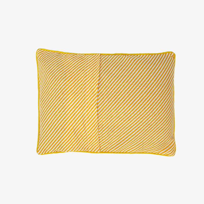 Baby Mustard Seeds Head Pillow Stripped - Yellow