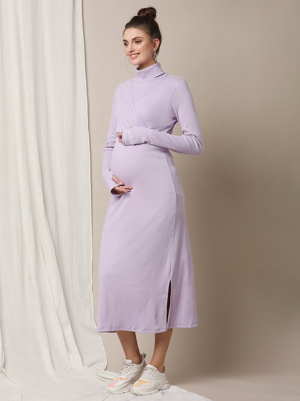 Maternity Rib-Knit Dress