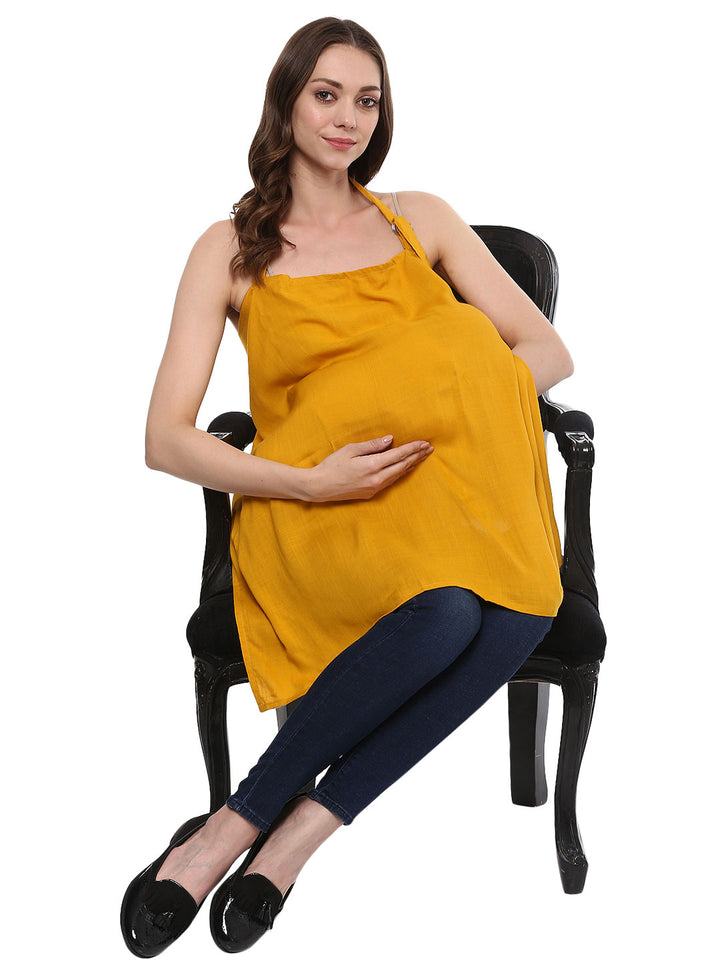 Nursing Cover Solid Yellow