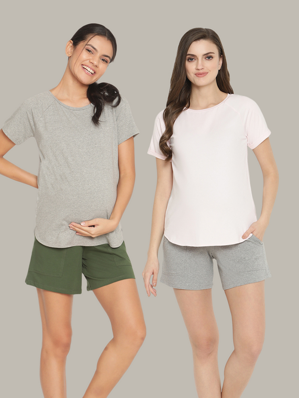 2pc. Maternity Essential T-Shirt Set