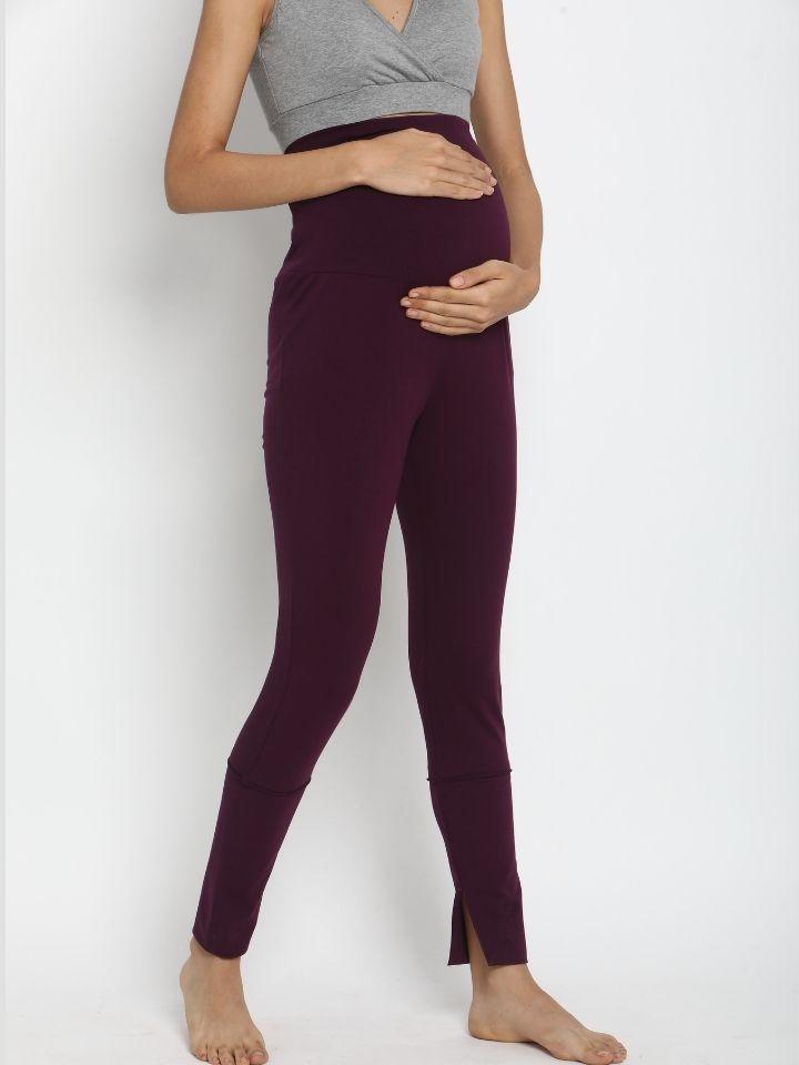 Maroon Maternity Leggings