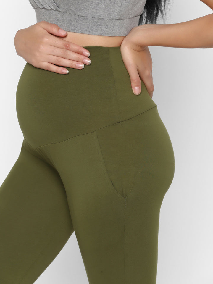 Cotton Maternity Athletic Casual Pants