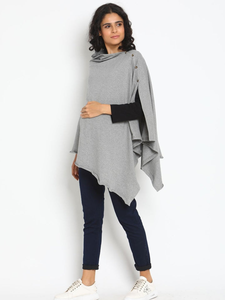 6-in-1 Nursing Cover- Grey