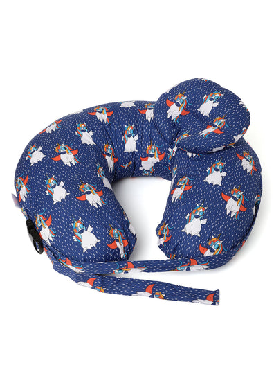 Feeding Pillow with Adjuster & Baby Head Pillow- Unicorn