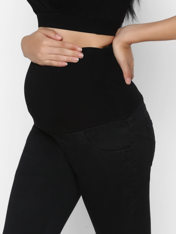 Plus Size Maternity Stretchy Jeans