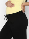 Maternity Stretch Cotton Pajama & T-Shirt Set- Yellow/Black