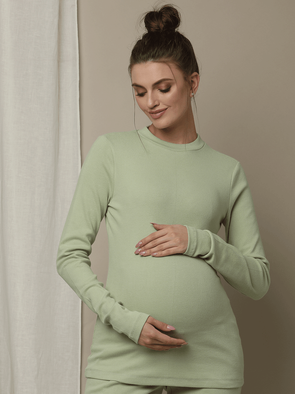 Maternity Rib-knit T-Shirt
