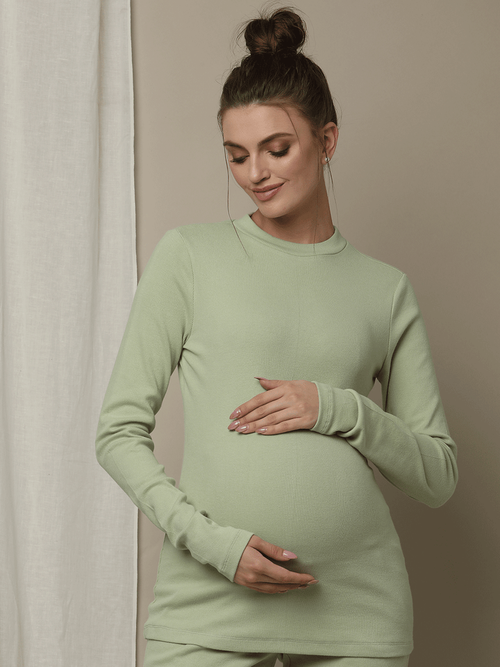 Maternity Rib-knit T-Shirt