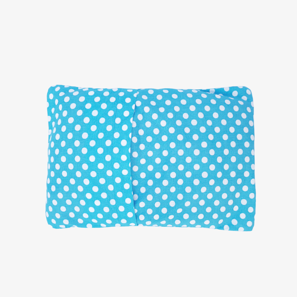 Baby Mustard Seeds Head Pillow Polka Dots - Sky Blue