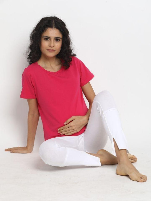 Plus Size Maternity Cropped Leggings