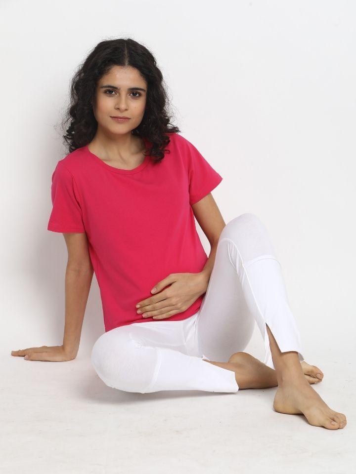 Plus Size Maternity Cropped Leggings