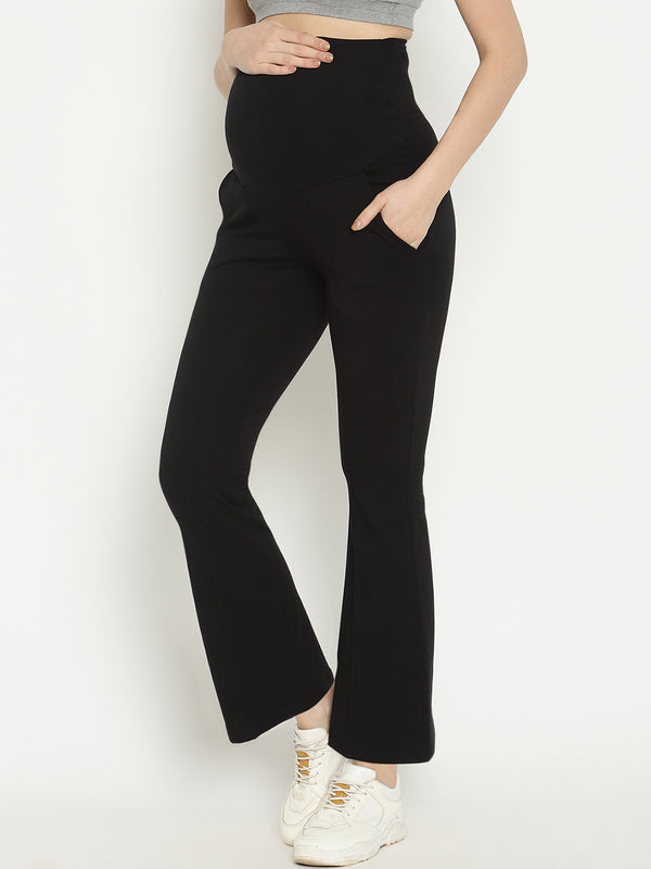 Bootcut Maternity Pants - Black