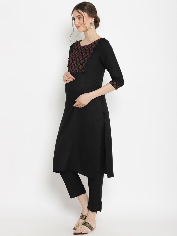 2pc. Maternity Kurta + Pants Set
