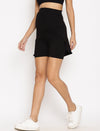 Maternity Double Layered Shorts- Black