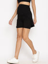 Maternity Double Layered Shorts- Black