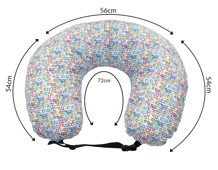 cotton printed big Nursing pillow with all size details