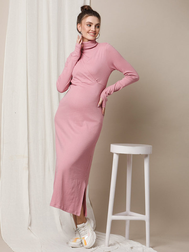Maternity Rib-Knit Dress