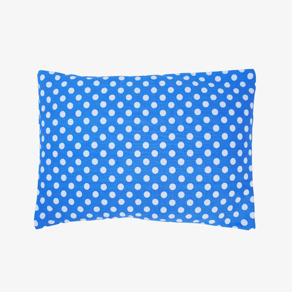 Baby Mustard Seeds Head Pillow Polka Dots - Blue